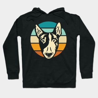 Vintage Retro Bull Terrier Design Hoodie